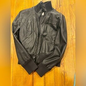 Faux leather jacket